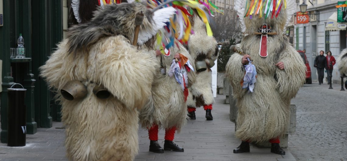 Kurent pendant le carnaval de Ptuj